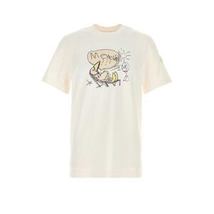 Moncler Men Ivory Cotton T-Shirt